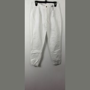 NWT HL linen jogger pants with side pockets